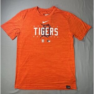 Nike Dri Fit Detroit Tigers MLB Baseball Short Sleeve Shirt Men's Medium New